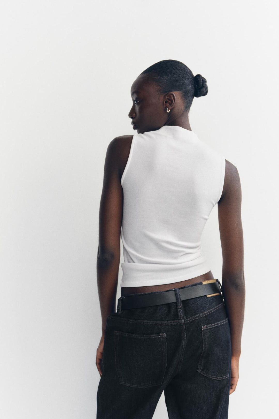 ZARA COTTON MODAL TOP