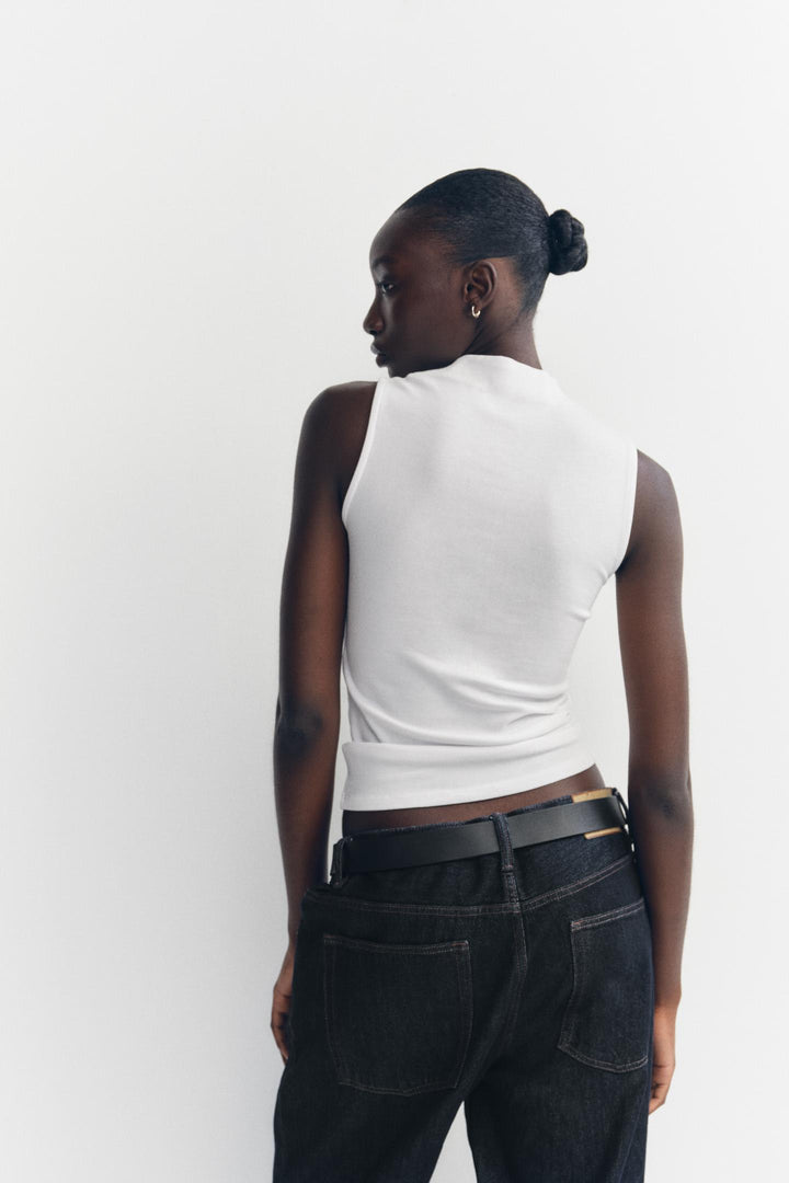 ZARA COTTON MODAL TOP