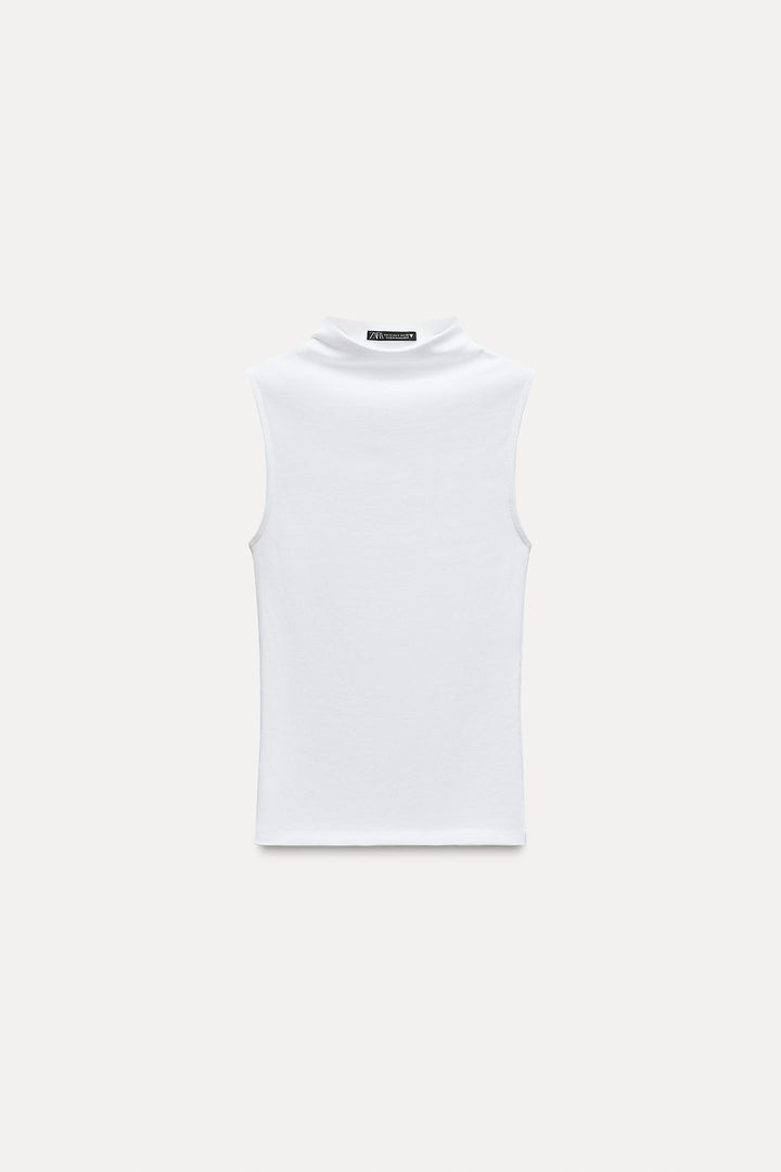 ZARA COTTON MODAL TOP