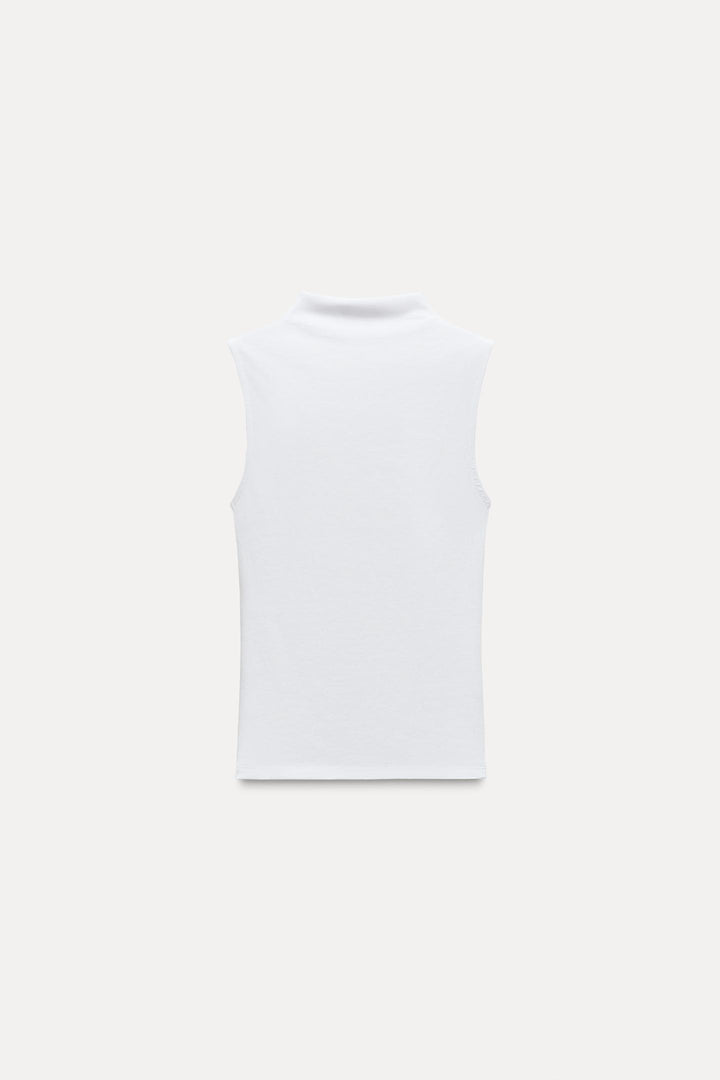 ZARA COTTON MODAL TOP