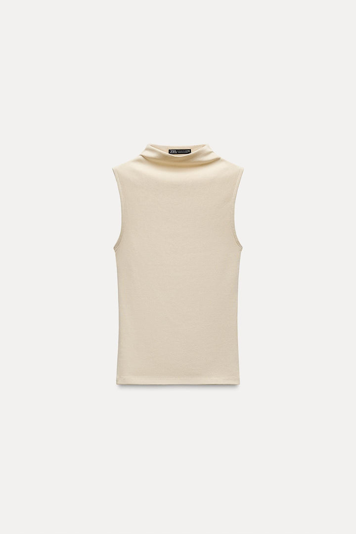 ZARA COTTON MODAL TOP