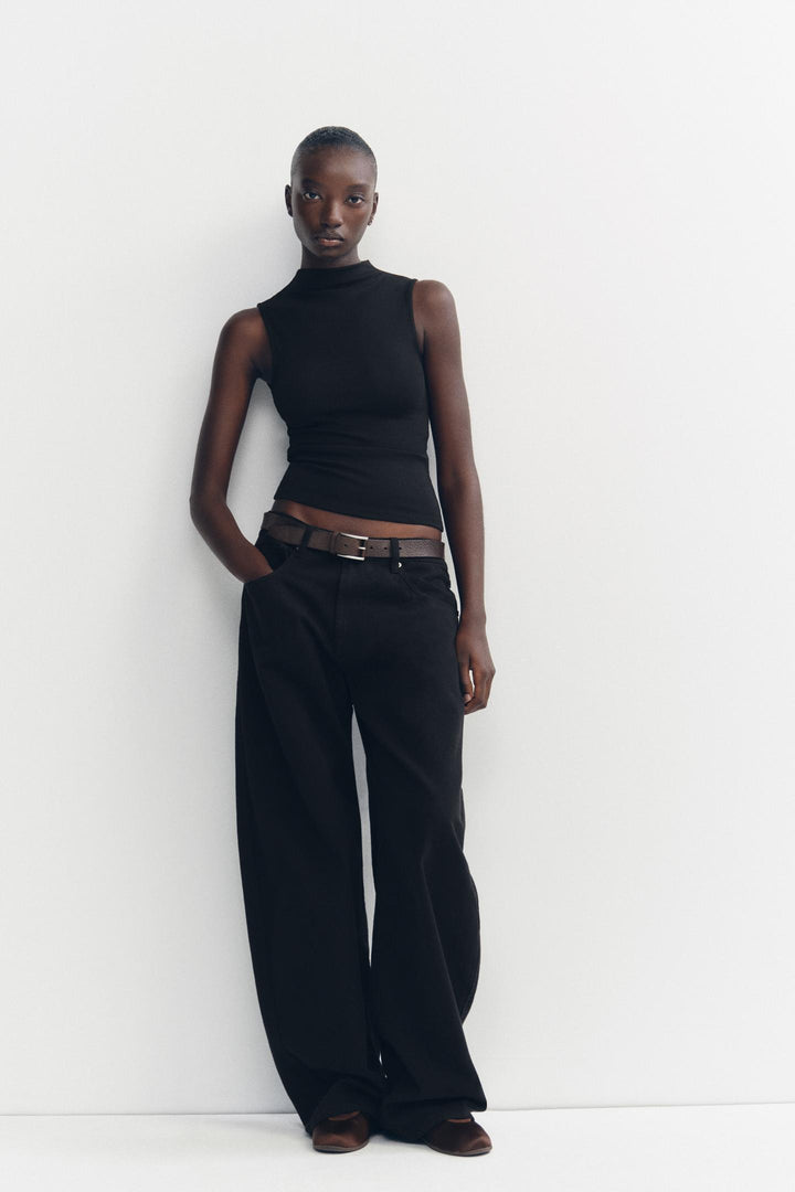 ZARA COTTON MODAL TOP