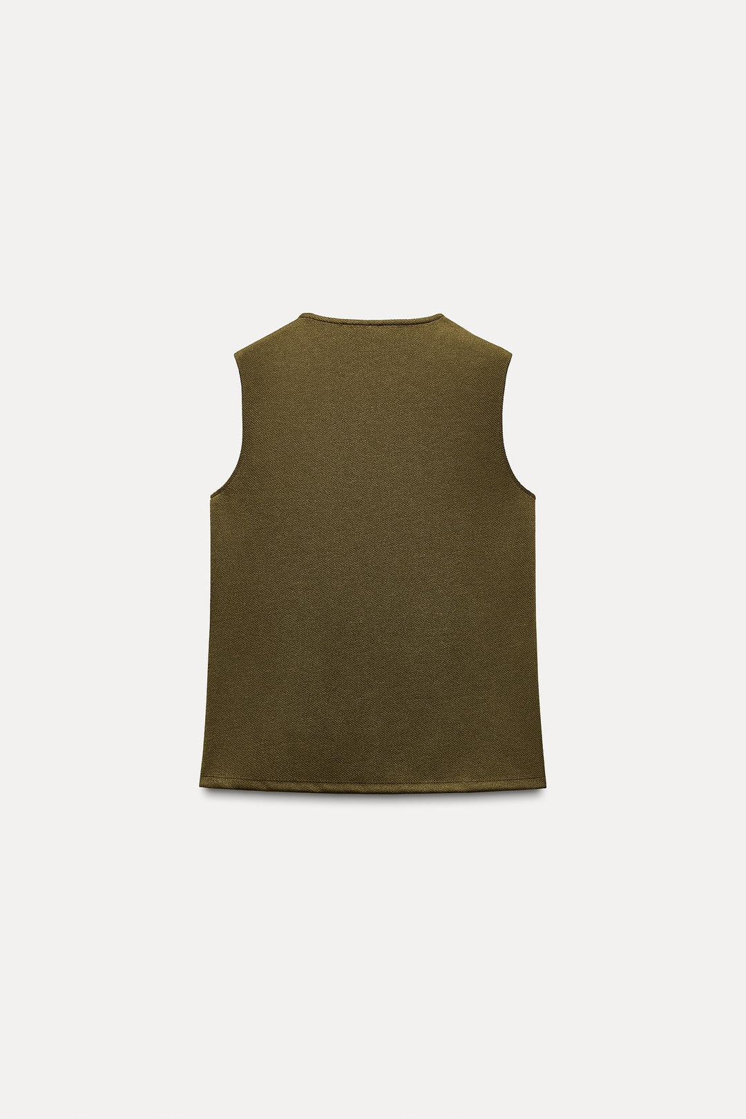 ZARA BUCKLE TWILL WRAP TOP