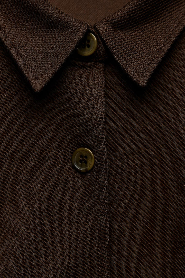 ZARA TWILL BELTED VEST