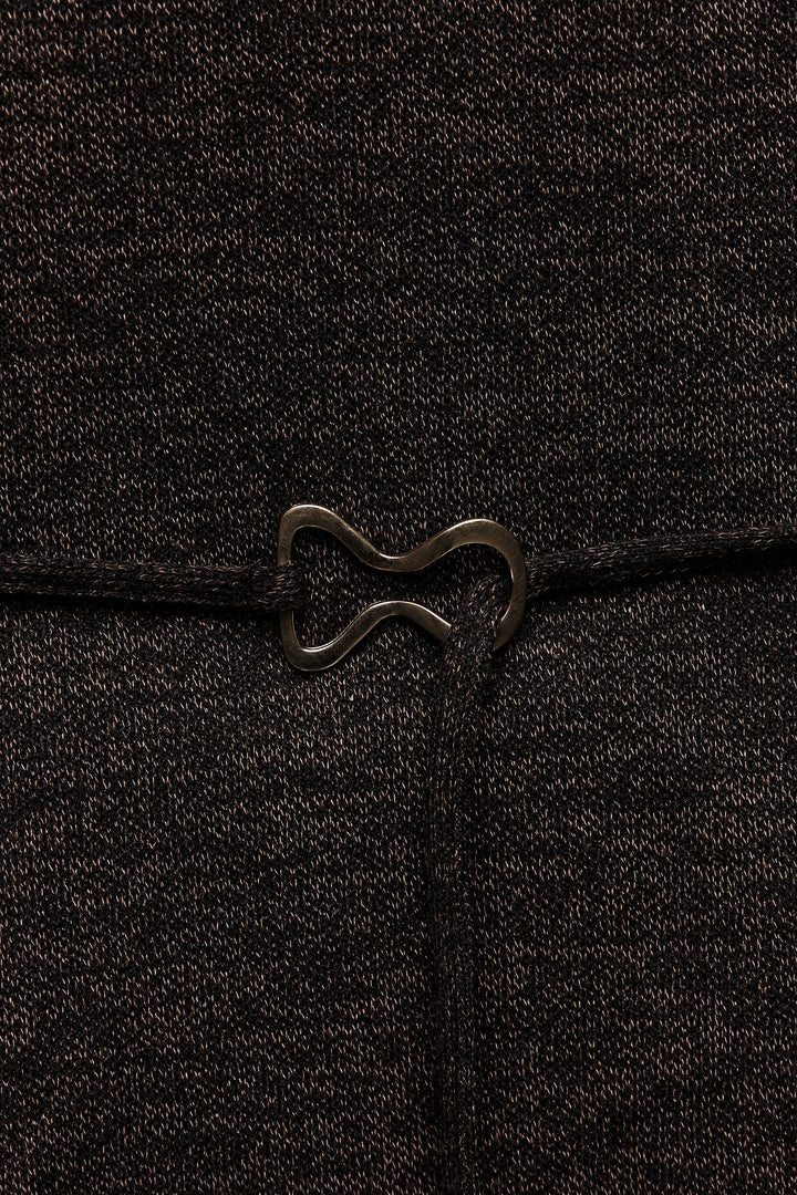 ZARA SOFT PIQUÉ MOCK NECK TOP