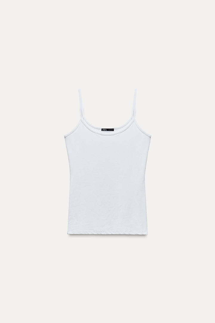 ZARA POLYAMIDE SPAGHETTI STRAP CAMISOLE