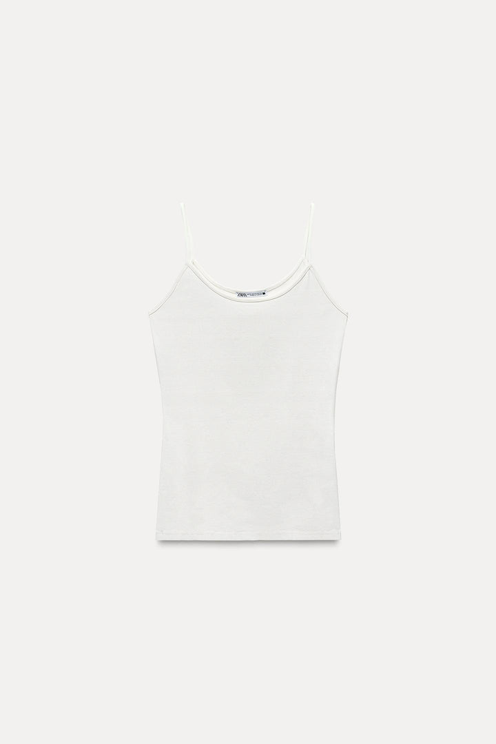 ZARA POLYAMIDE SPAGHETTI STRAP CAMISOLE