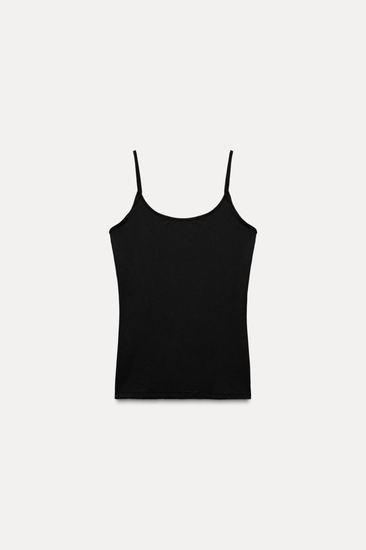 ZARA POLYAMIDE SPAGHETTI STRAP CAMISOLE