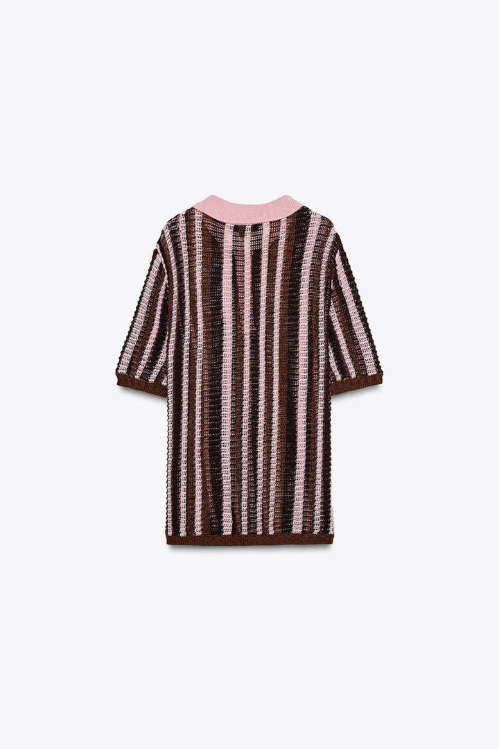 ZARA KNIT POLO SWEATER