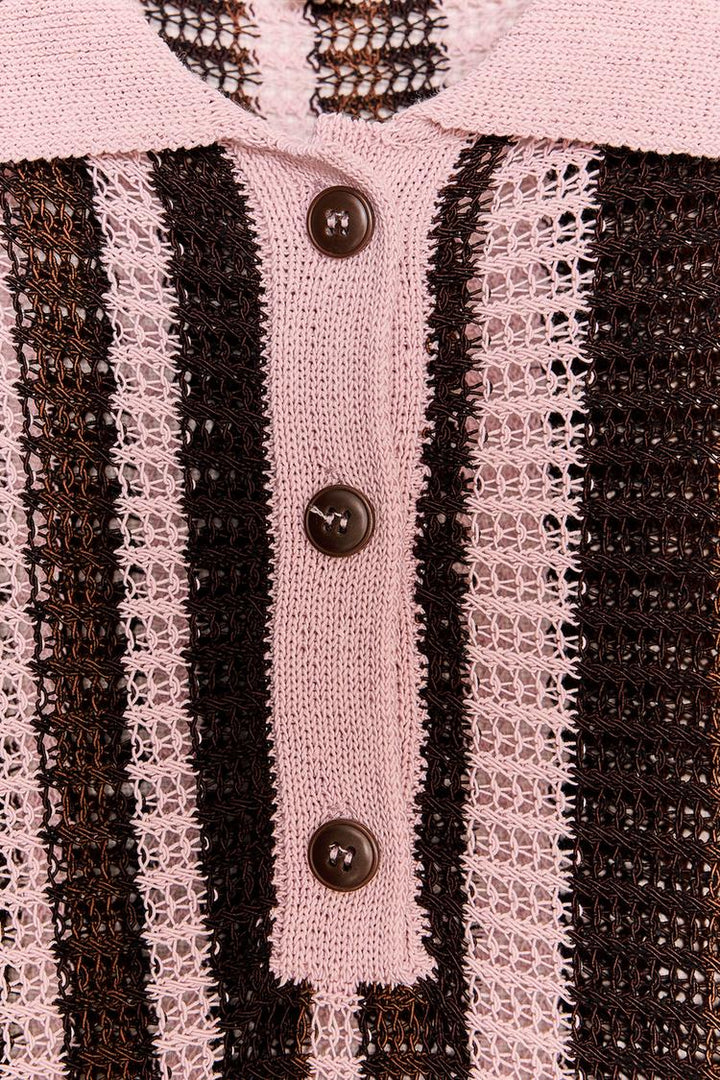 ZARA KNIT POLO SWEATER