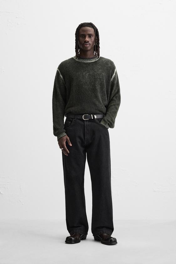 Zara SPRAY PRINT SWEATER