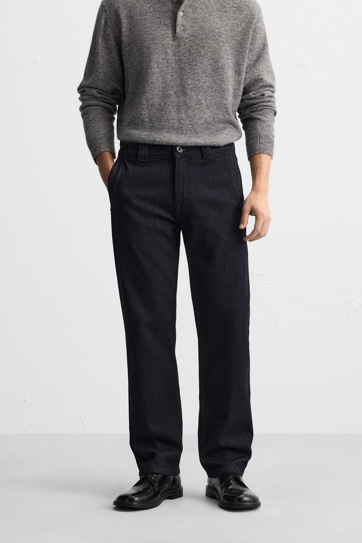 ZARA DENIM CHINO PANTS