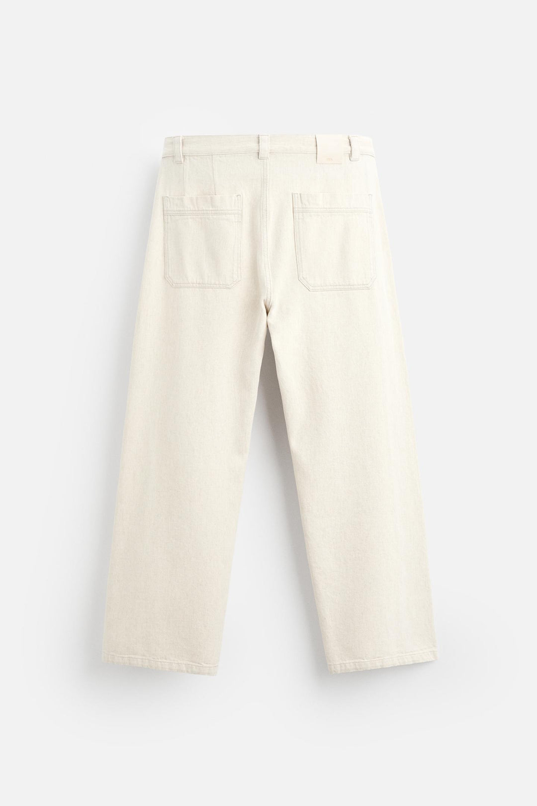 ZARA RELAXED FIT COTTON - HEMP JEANS