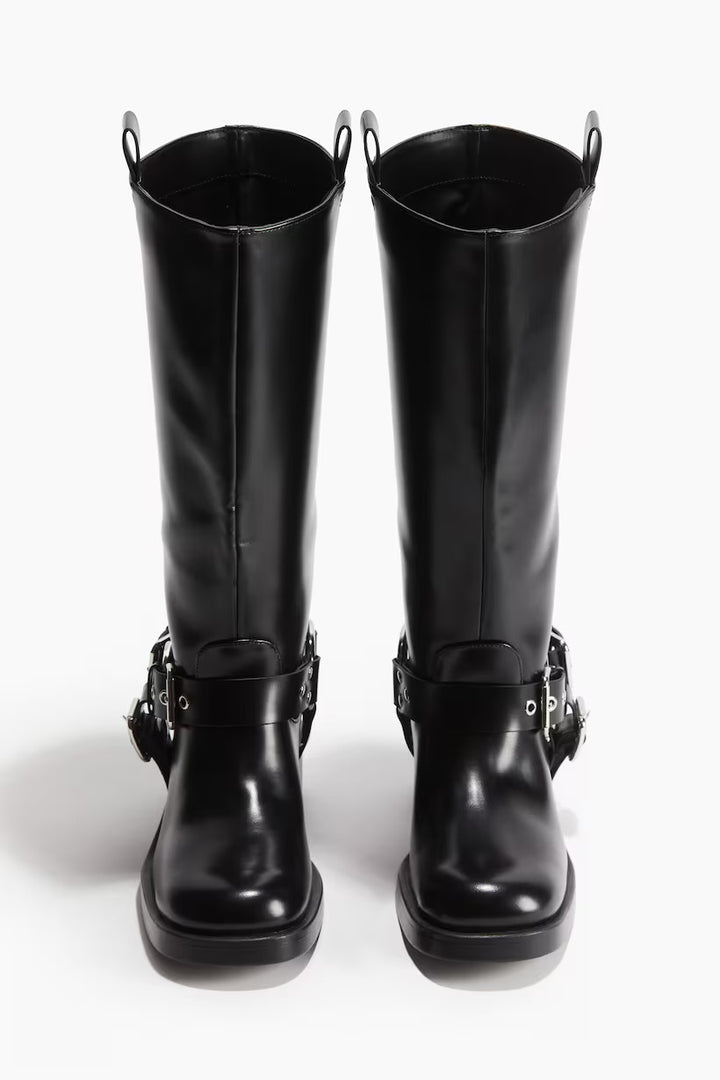 H&M Knee-High Biker Boots