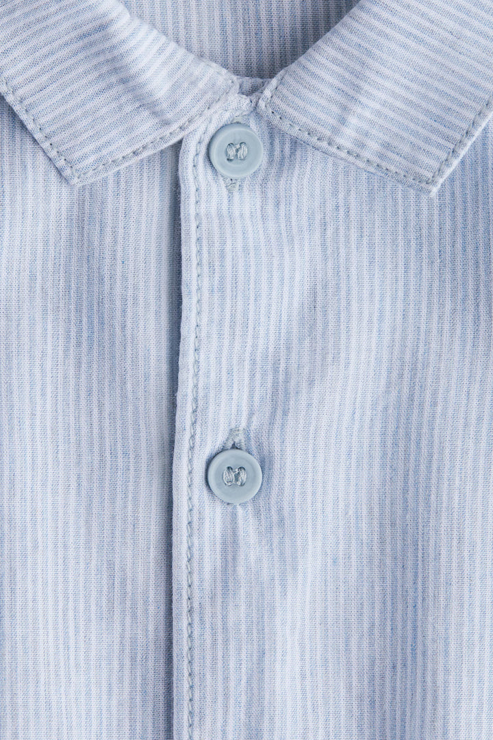 H&M Short-sleeved Cotton Shirt