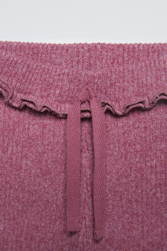 Zara SOFT TOUCH RIBBED LEGGINGS