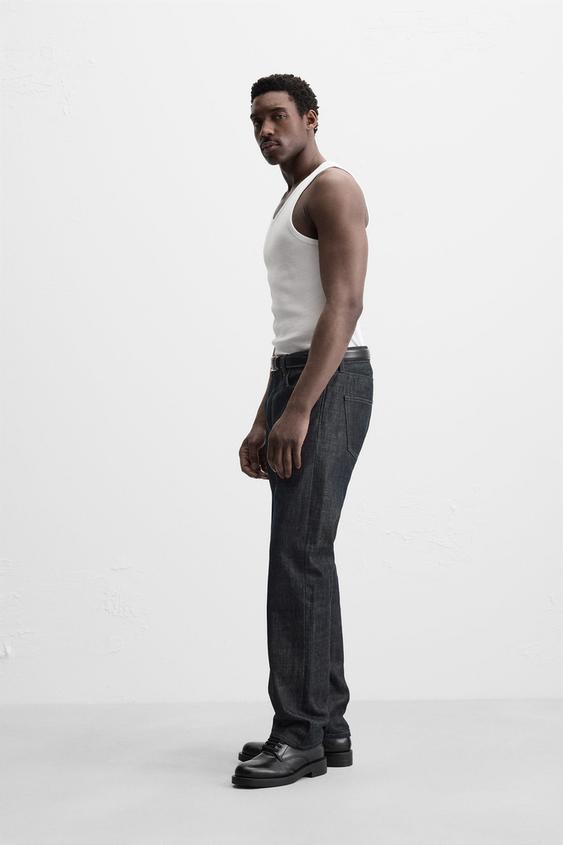 Zara BASIC RIBBED TANK TOP