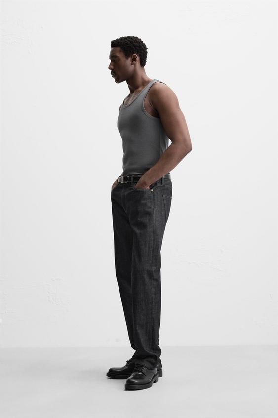 Zara BASIC RIBBED TANK TOP