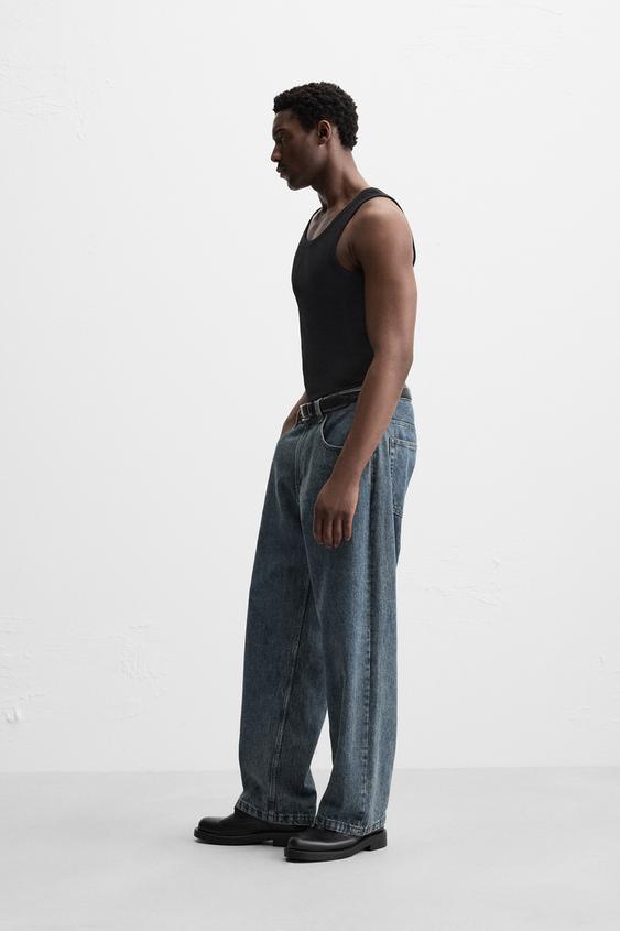 Zara BASIC RIBBED TANK TOP