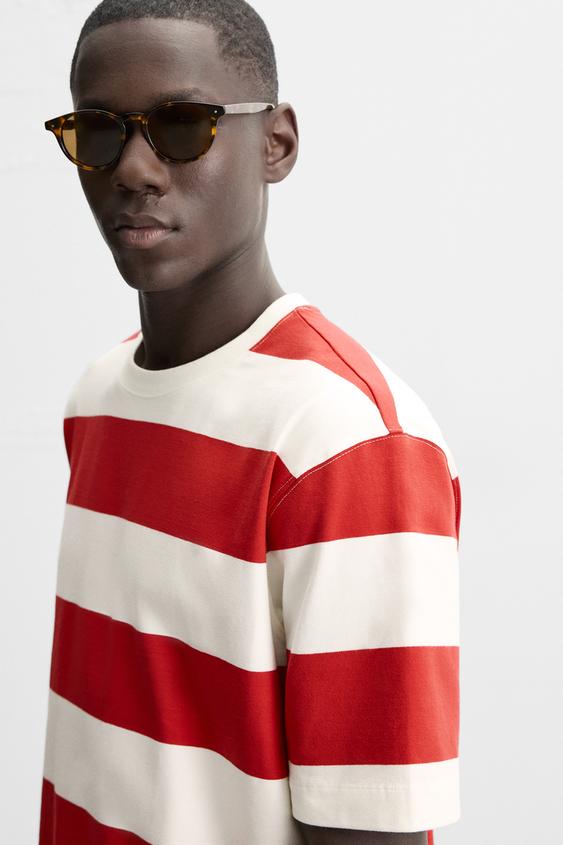 Zara STRIPED T-SHIRT