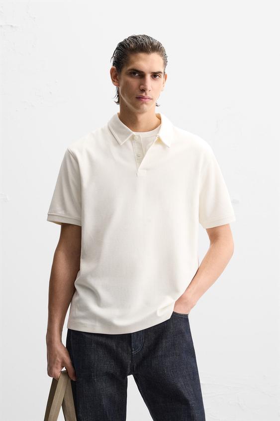 Zara TEXTURED POLO