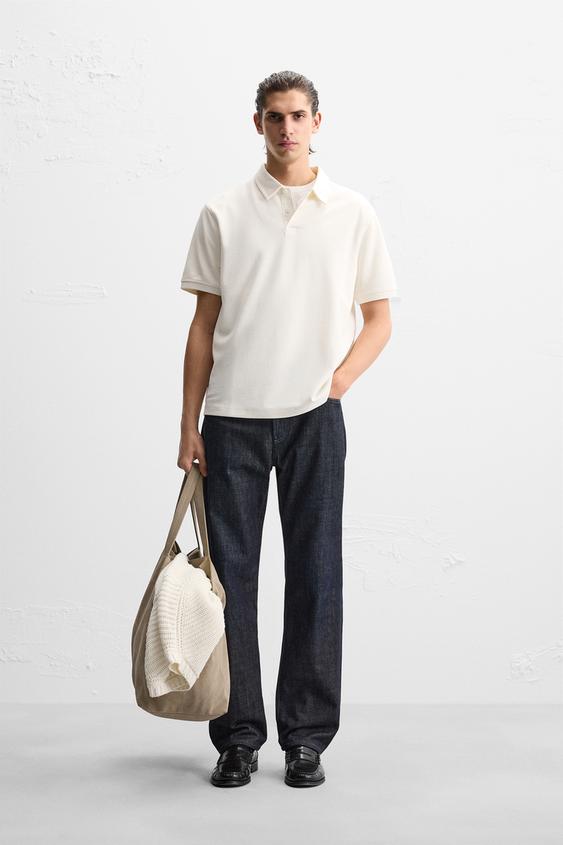 Zara TEXTURED POLO