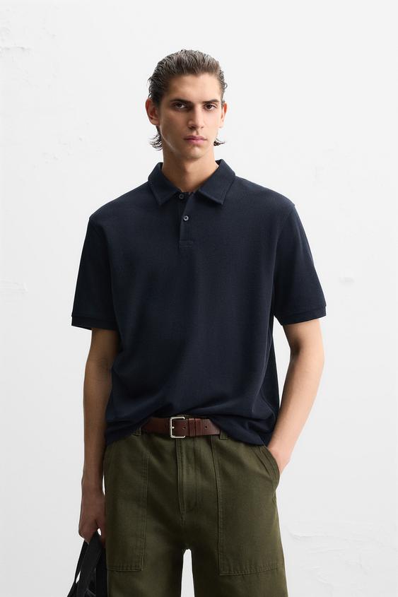 Zara TEXTURED POLO