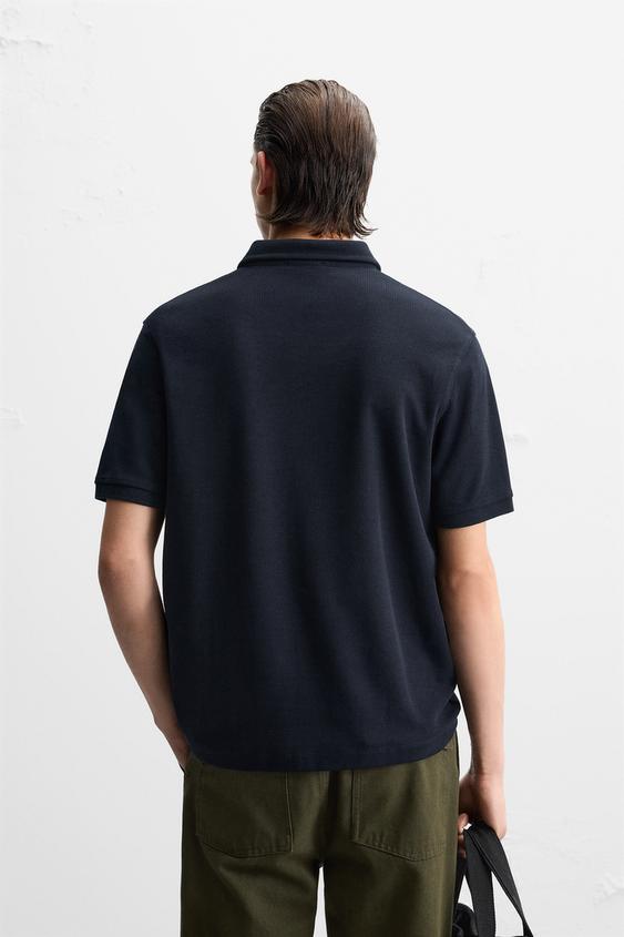 Zara TEXTURED POLO
