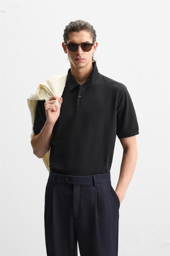 Zara TEXTURED POLO