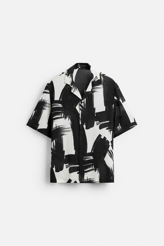 Zara ABSTRACT PRINT SHIRT