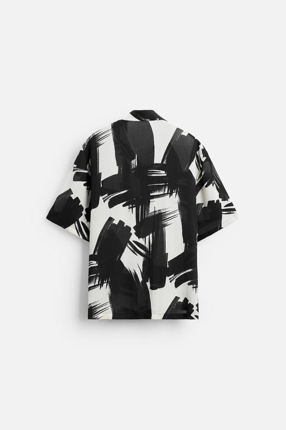 Zara ABSTRACT PRINT SHIRT