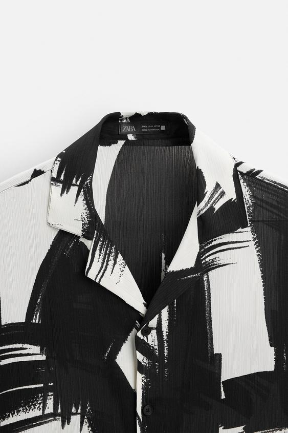 Zara ABSTRACT PRINT SHIRT