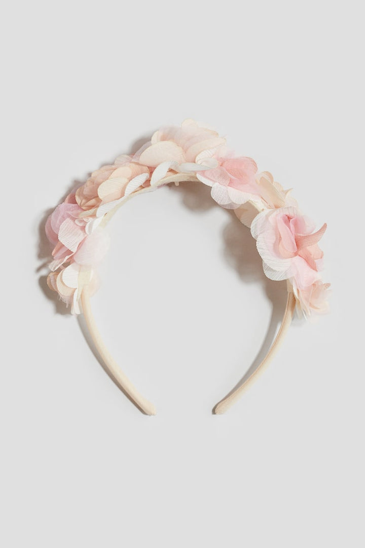 H&M Satin Hairband with Flowers