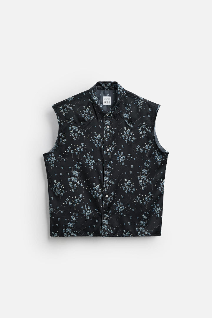 ZARA LIMITED EDITION FLORAL PRINT SHIRT
