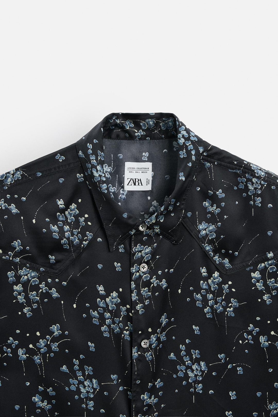 ZARA LIMITED EDITION FLORAL PRINT SHIRT