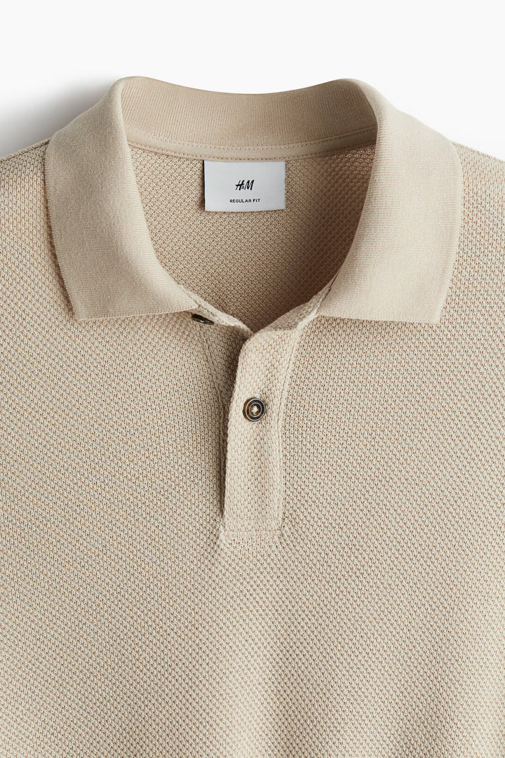 H&M Regular Fit Piqué Polo Shirt