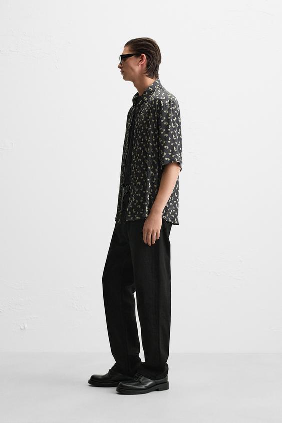 Zara GEOMETRIC PRINT SHIRT