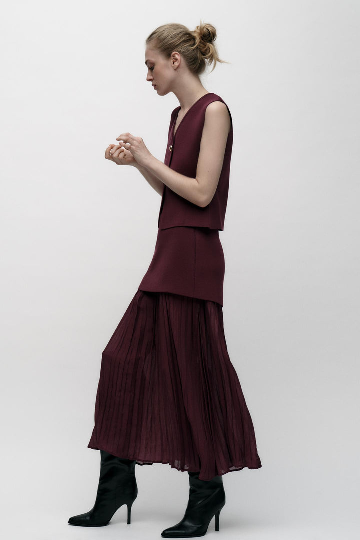 ZARA BUTTONED KNIT VEST