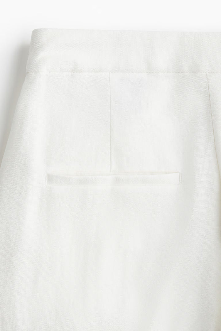 H&M Wide-Leg Linen-Blend Pants