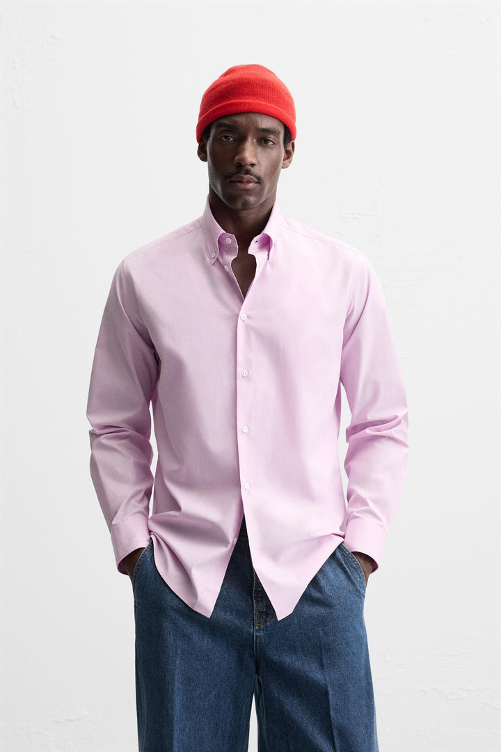 ZARA COTTON - LYOCELL SHIRT