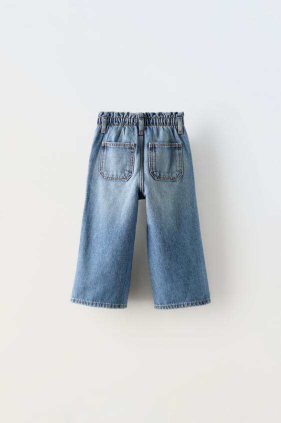 Zara PAPERBAG CULOTTE JEANS