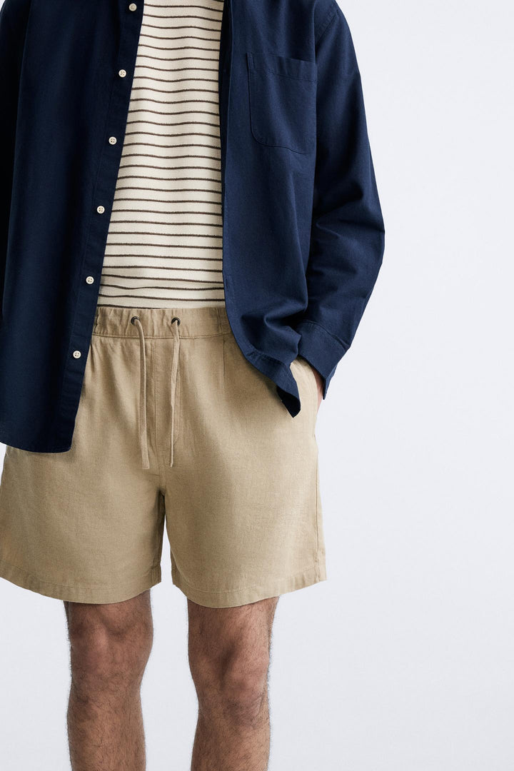 ZARA LINEN - COTTON SHORTS