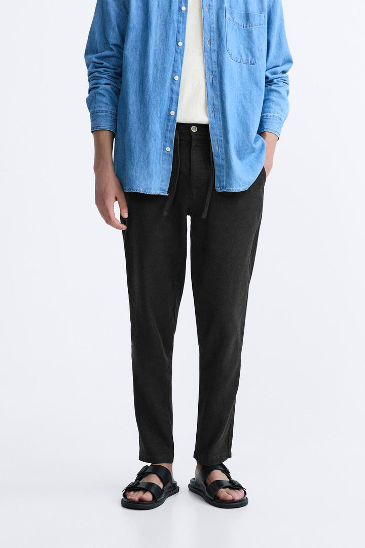 ZARA LINEN - COTTON PANTS