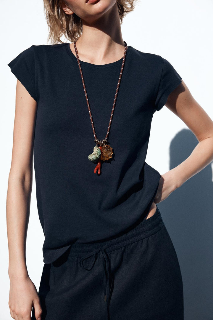 ZARA SHORT SLEEVE COTTON T-SHIRT