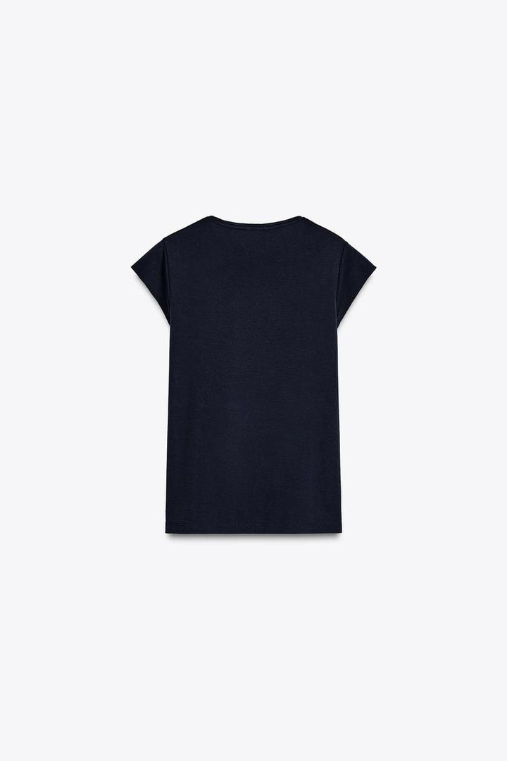 ZARA SHORT SLEEVE COTTON T-SHIRT
