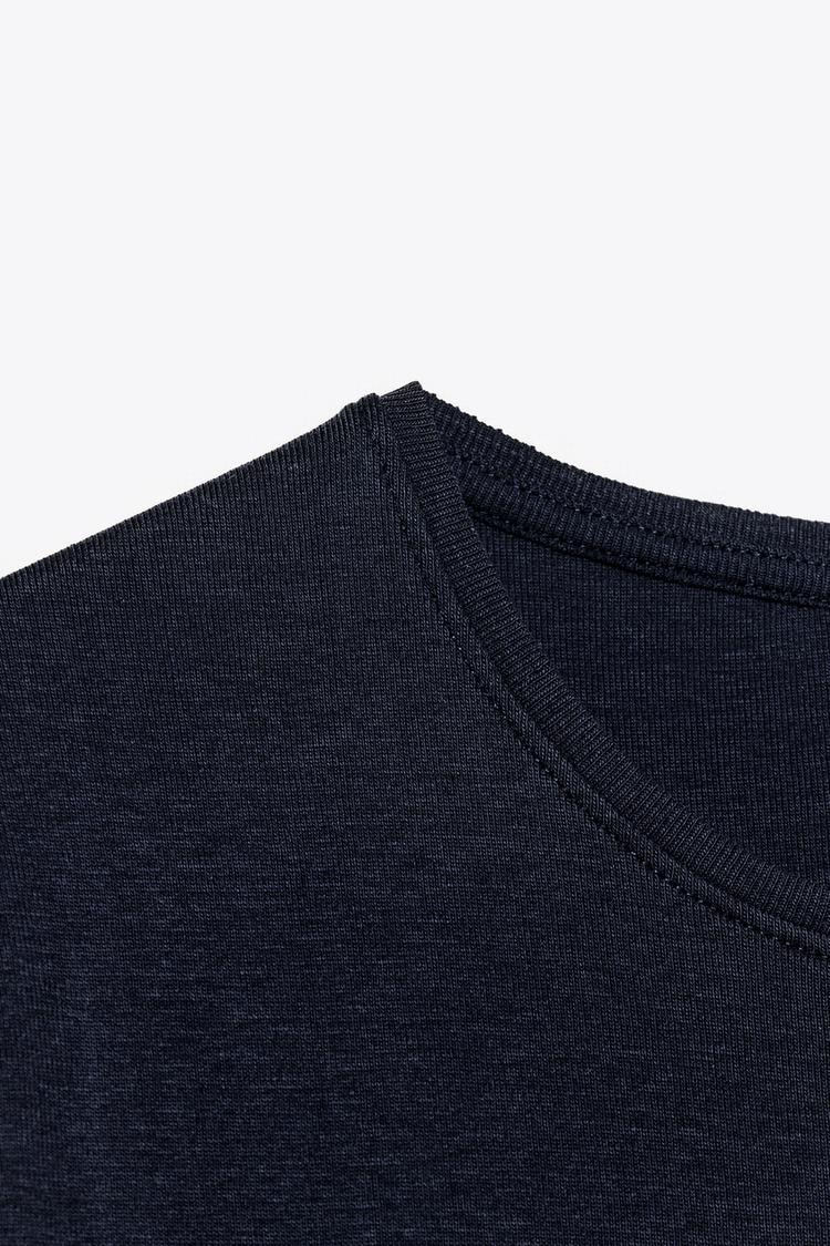 ZARA SHORT SLEEVE COTTON T-SHIRT