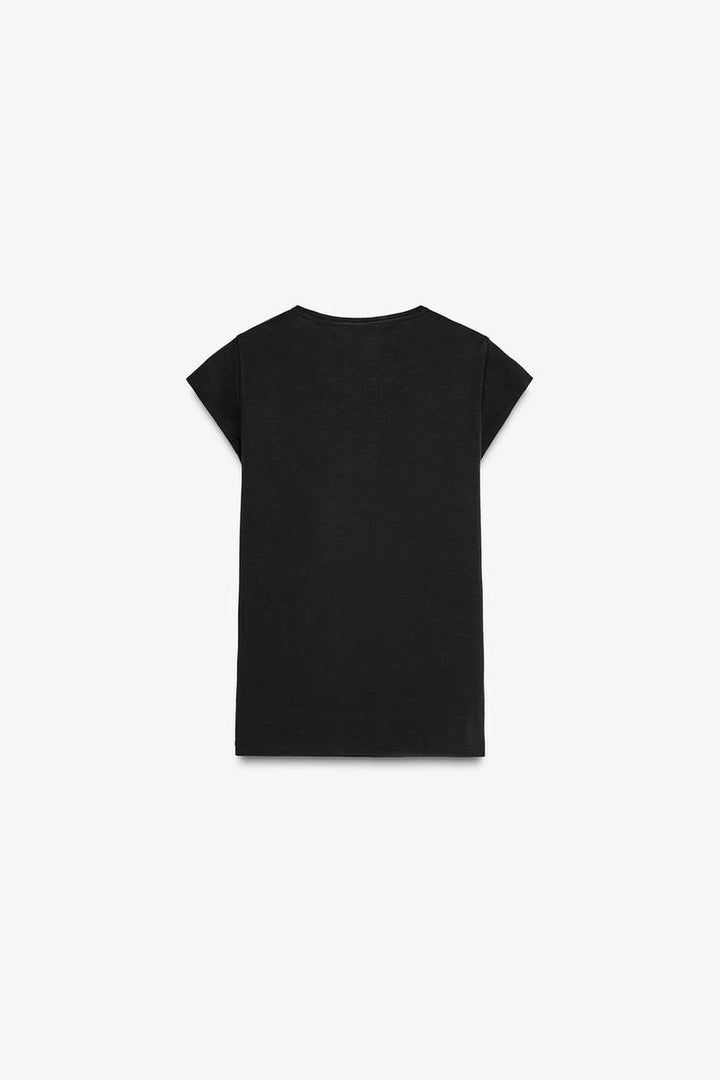 ZARA SHORT SLEEVE COTTON T-SHIRT