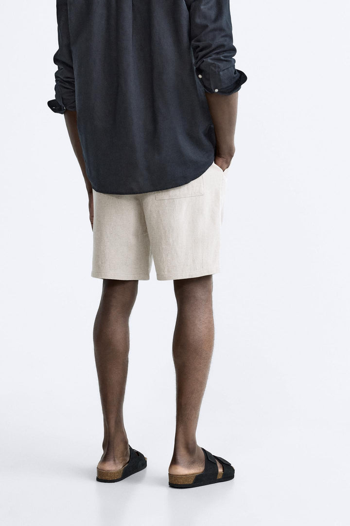 ZARA VISCOSE - LINEN SHORTS