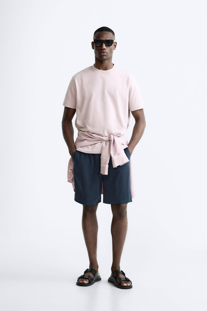 ZARA VISCOSE - LINEN SHORTS