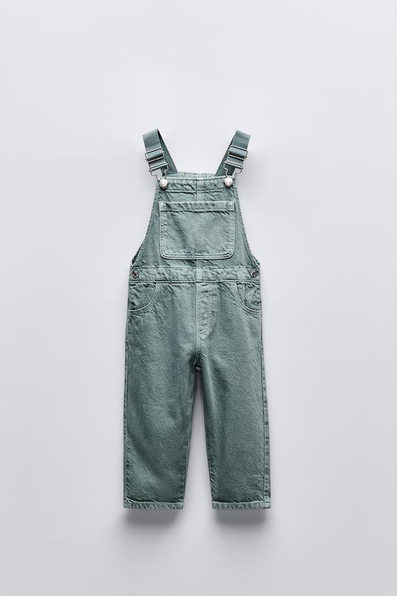 Zara CANVAS TWILL OVERALLS